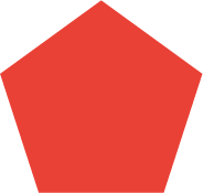 orangered polygone shape